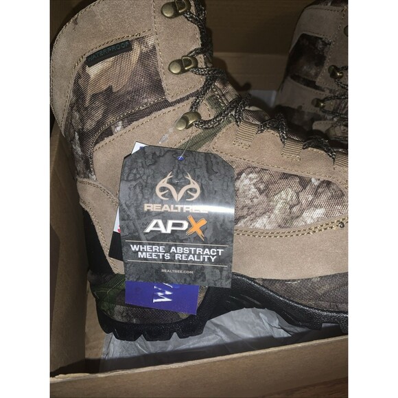 Lincoln Outfitter Mens Size 9 Wide Boots Grizzly Leather Camo Nylon Real‎ tree main image 10